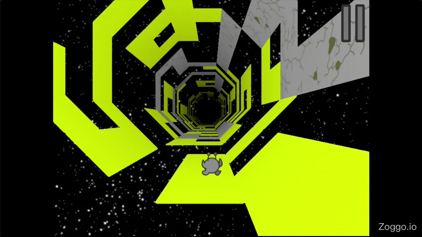 Player prioritizing a jump to a long stable wall for safety