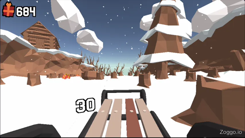 Steering sled in mid-air to land safely away from obstacles